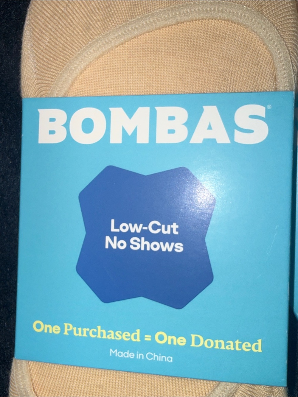 Bombas No-Show Low-Cut Socks in Tan - Picture 7 of 8